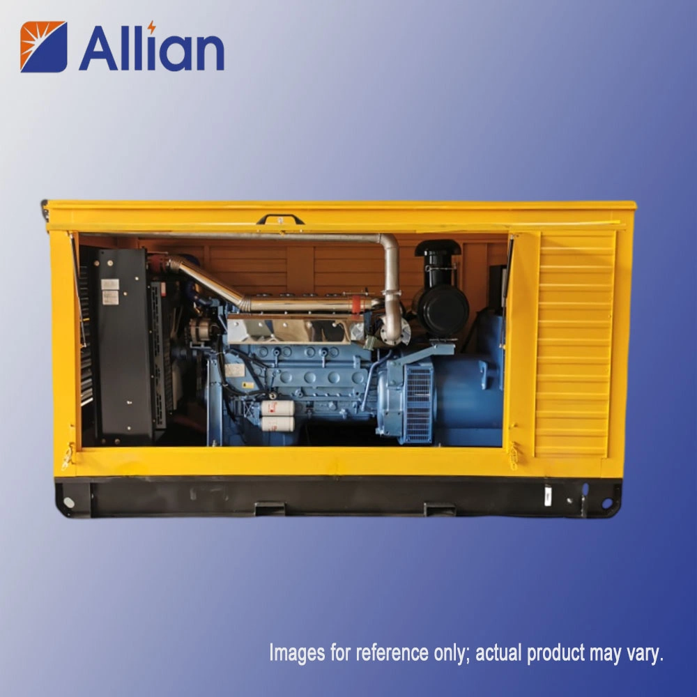 Weatherproof rainproof outdoor generator set with galvanized steel enclosure