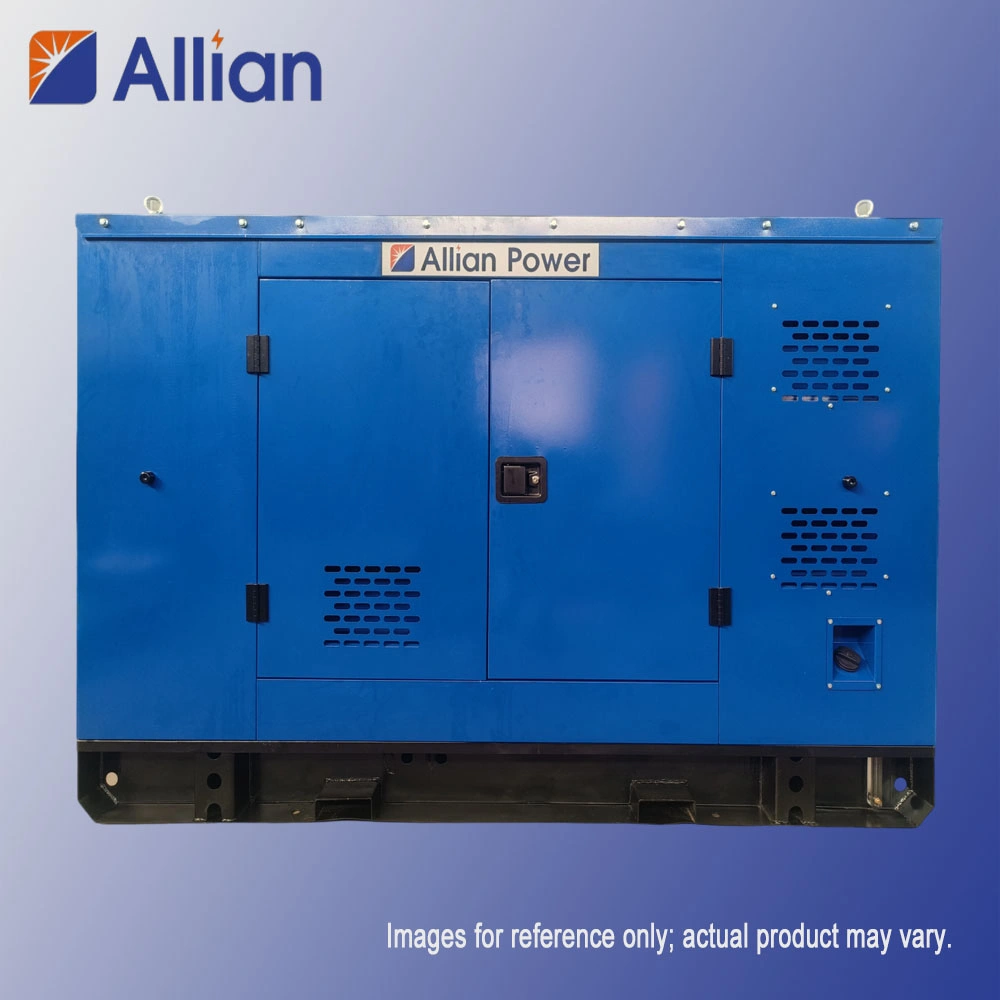 Silent soundproof generator set with canopy, 65-75 dBA at 7 meters