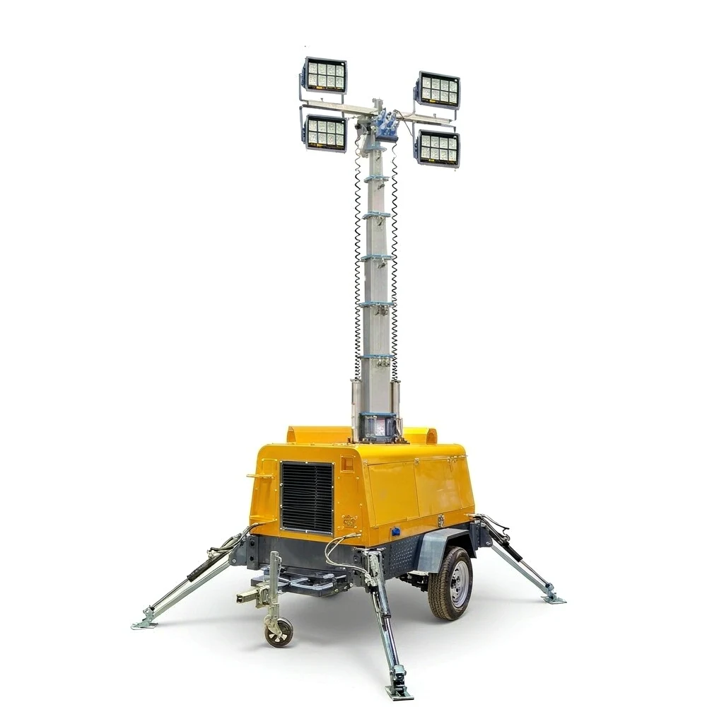 AL-4000D diesel mobile light tower full unit overview